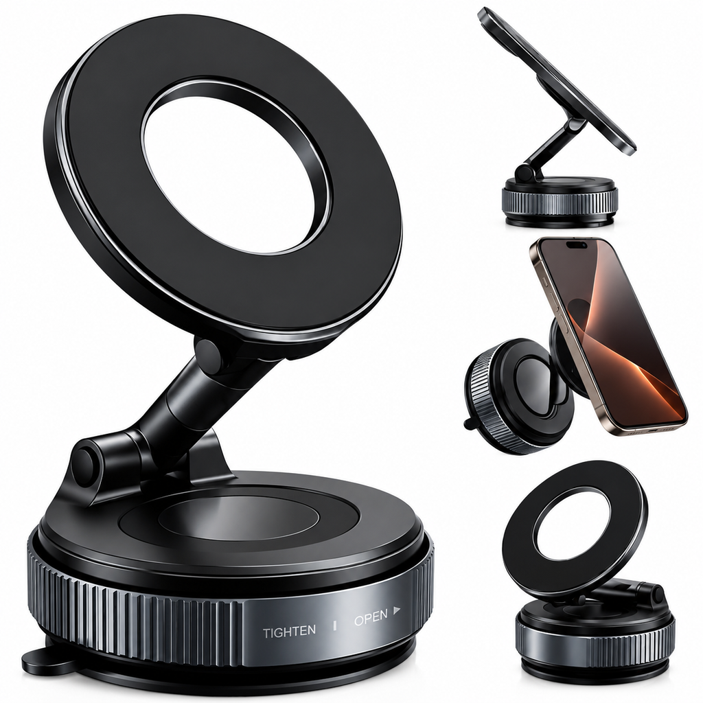 Magnety™ | Soporte Magnético para Celular con Rotación de 360°