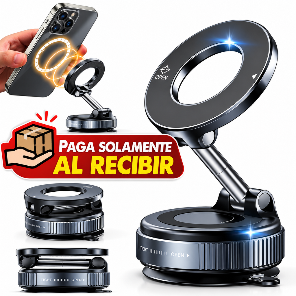 Magnety™ | Soporte Magnético para Celular con Rotación de 360°